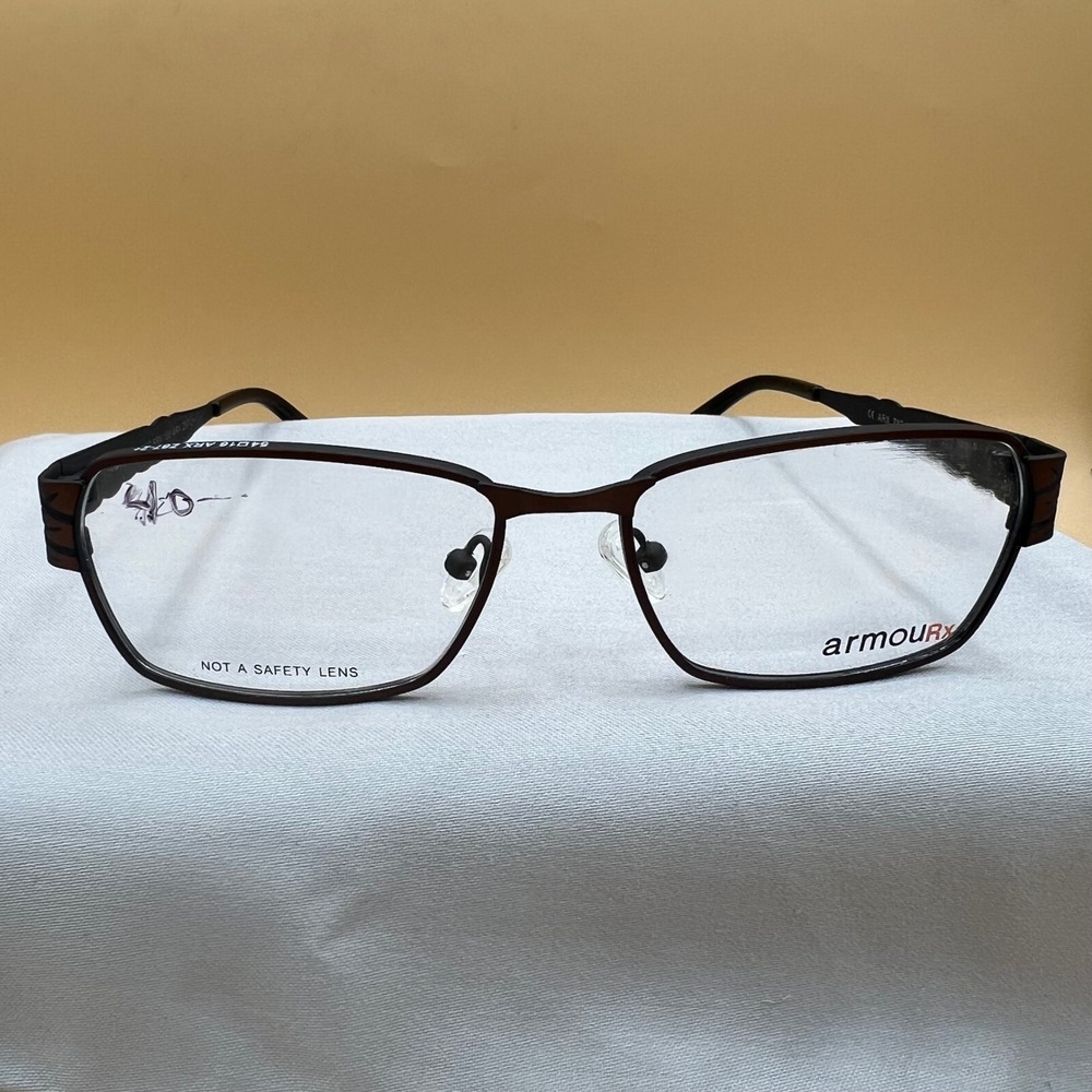 Armourx 7102 Safety Glasses 54-16 Black / Brown NWOT Industrial-Chic